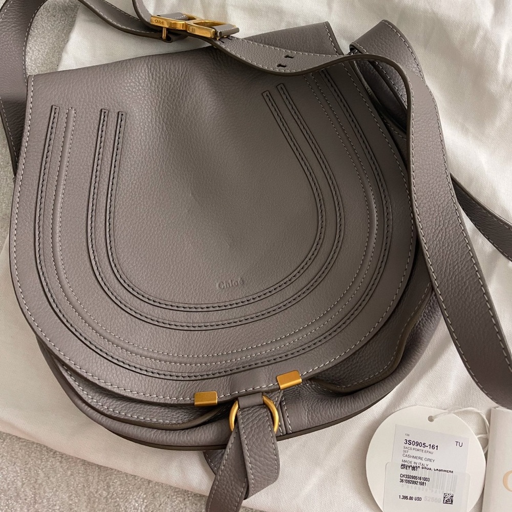 Marcie Medium Leather Saddle Bag